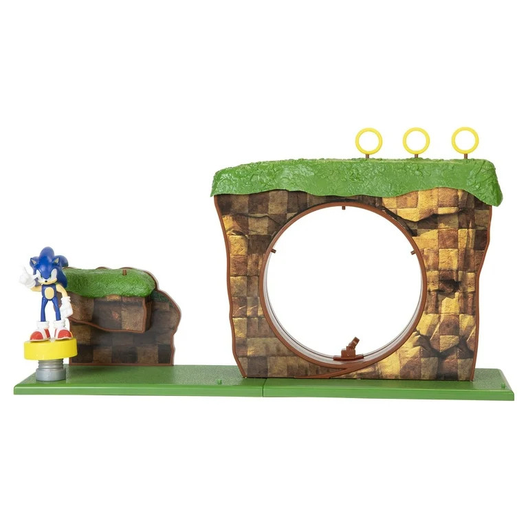 Sonic the Hedgehog Green Hill Zone Action Figure Playset, includes 2.5" Inch Sonic Action Figure | Walmart (US)