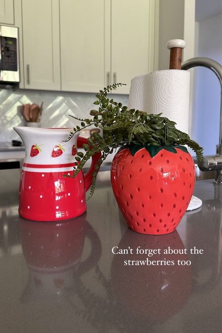 Y’all know I’m obsessed with strawberry decor right now!! I couldn’t find the vase but linked some similar options! 

#LTKU #LTKFind #LTKhome