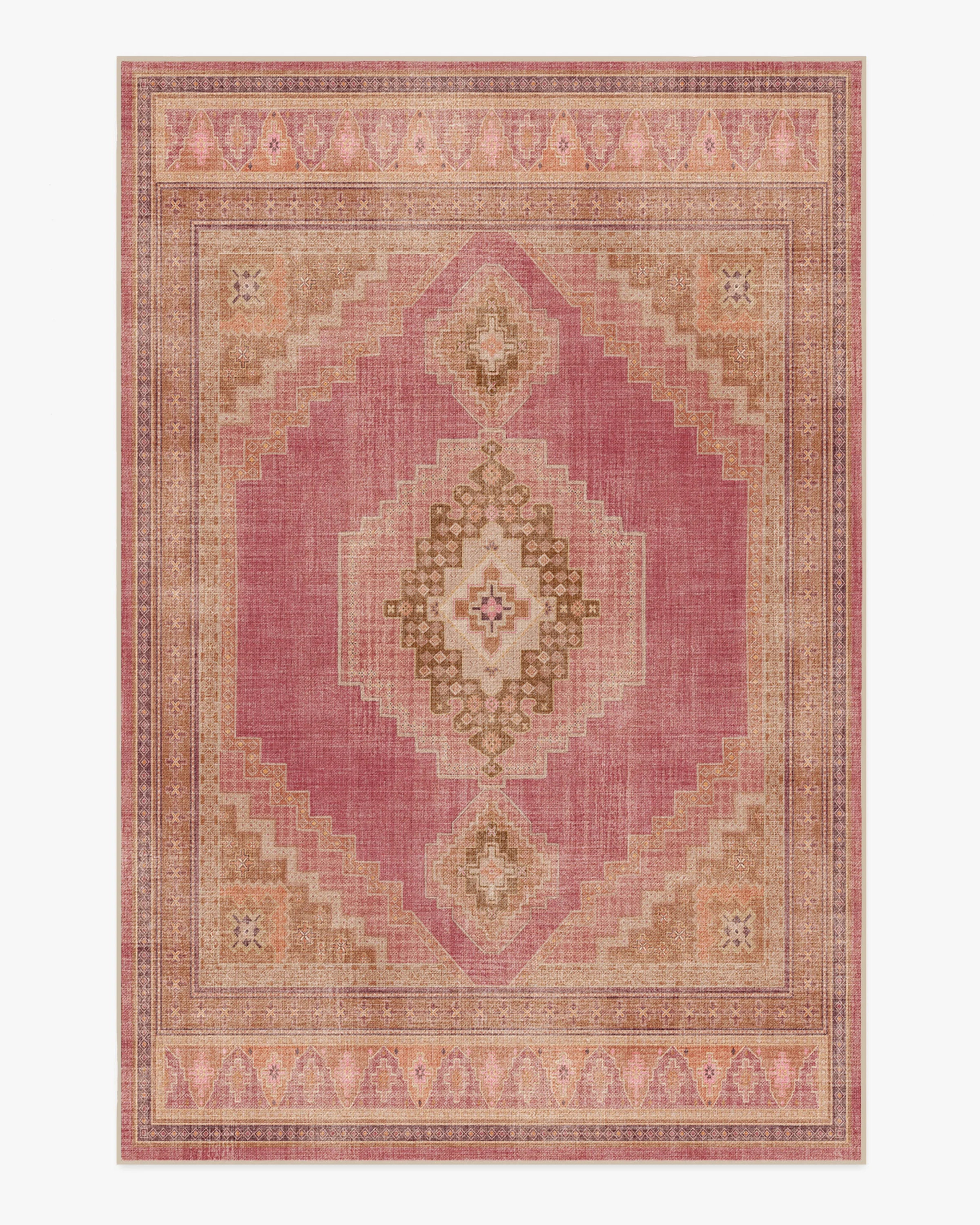 Rayne Pink & Orange Tufted Rug | Ruggable | Ruggable