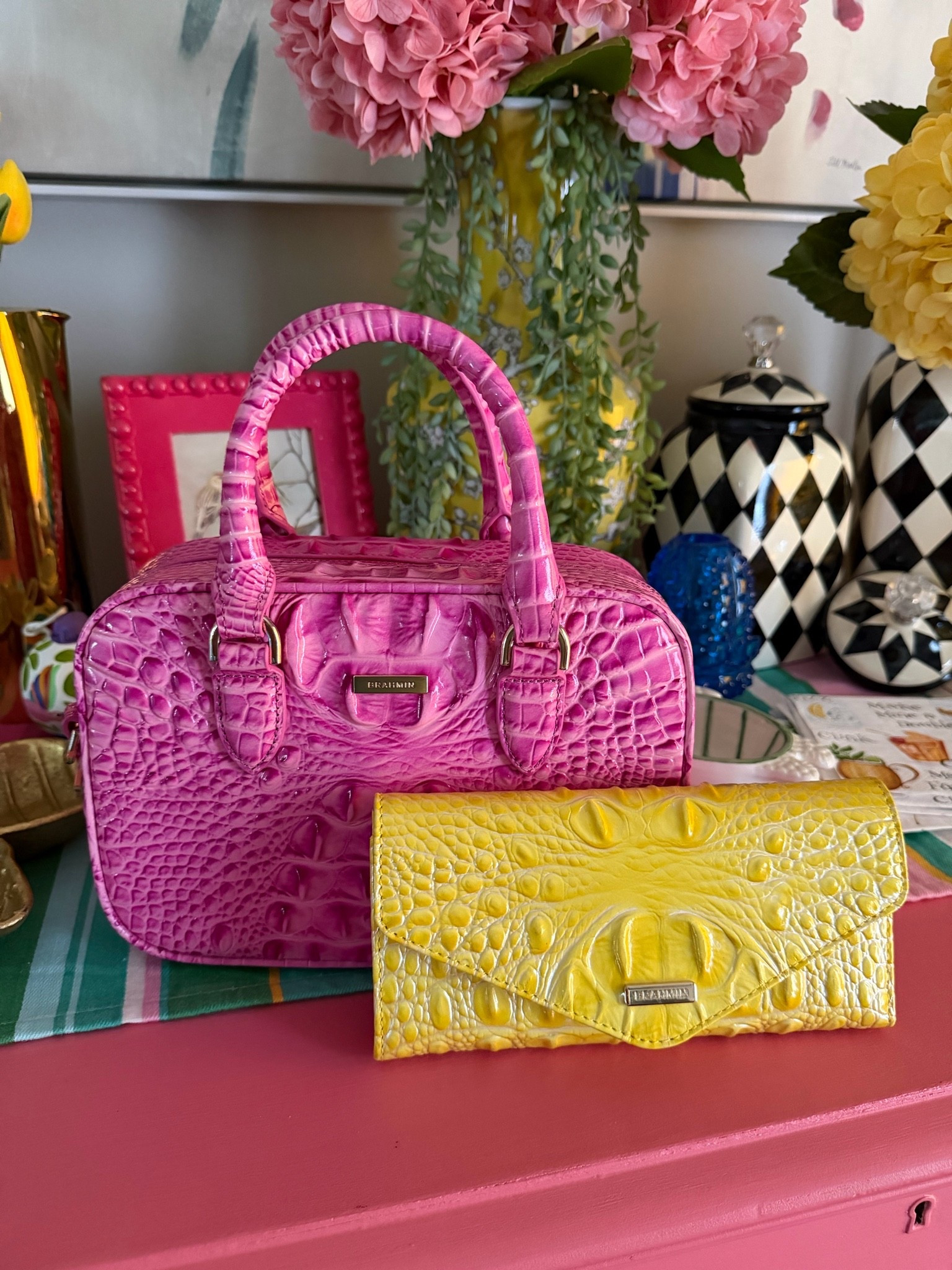 Brahmin
Colorful
Purse
Handbag
Wallet
Yellow
Pink

#LTKselfcare #LTKdayinmylife #LTKSaleAlert