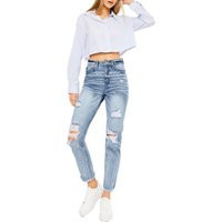 Kancan - Oceana High Rise Slim Straight Jeans Kc8708M | Etsy (US)