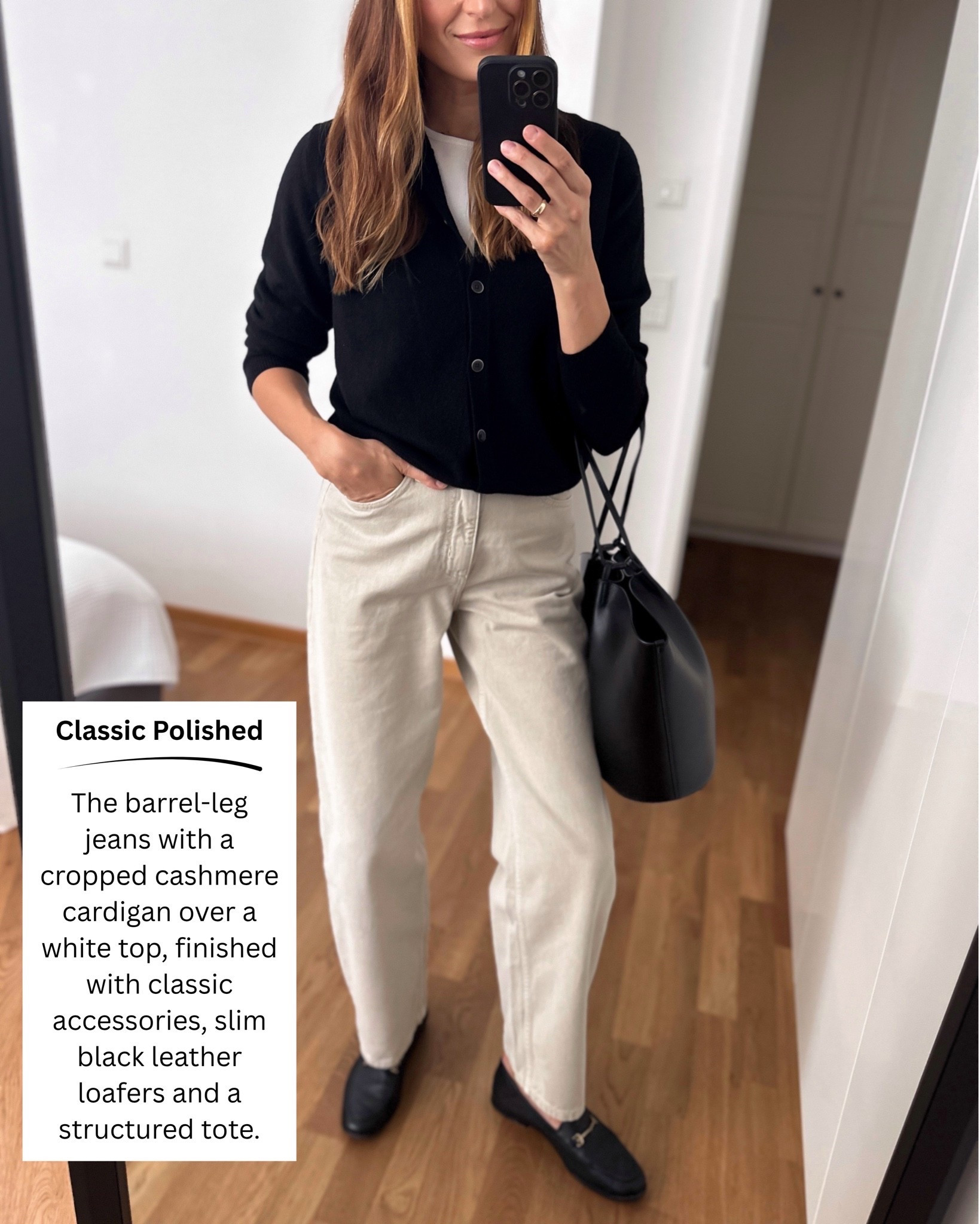 Simple autumn look 🍂
__
Jeans @mango , run big, wearing the small (36 EU)
Cashmere Cardigan - @UNIQLO , wearing the medium
Loafers - @samedelman 
Bag - old @SEZANE