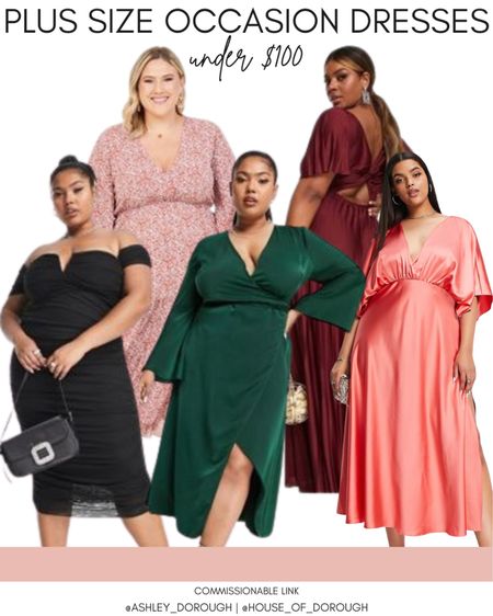 Plus size occasion dresses perfect for holiday parties, weddings, or a fun night out! 

#LTKunder100 #LTKSeasonal #LTKcurves