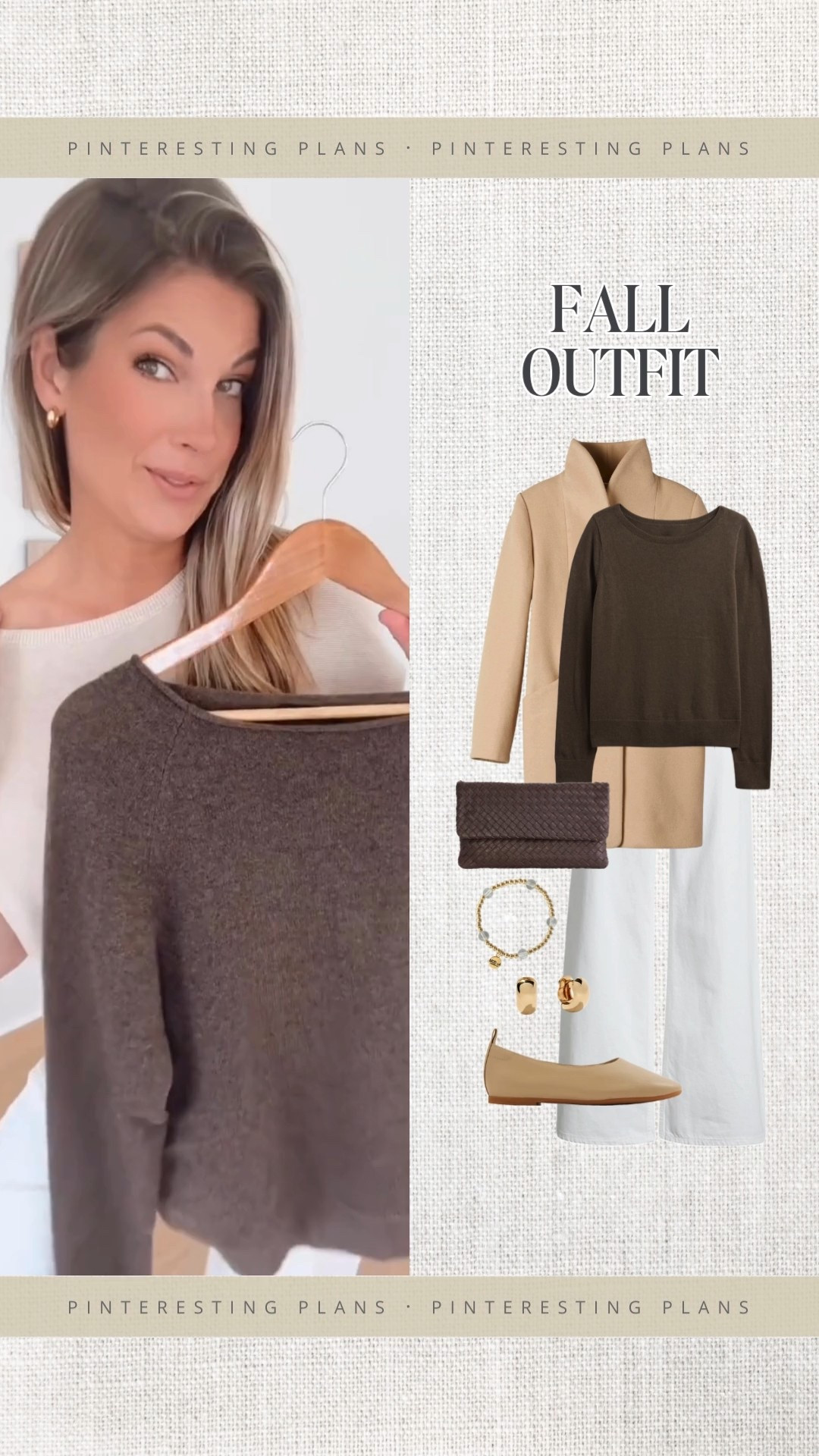 Fall outfit! Wearing small in the sweater and coat. 27x32 in the wide leg jeans. I am 5’11”. Shoes true to size.

#LTKOver40 #LTKSeasonal #LTKTall