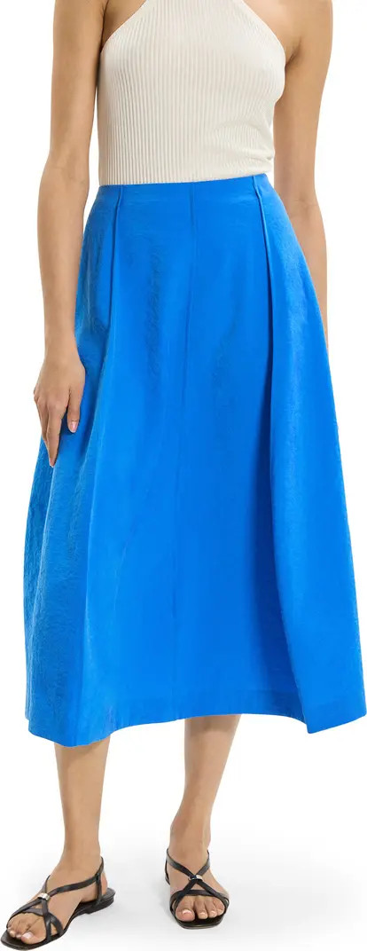 Theory Curved Parachute Silk Blend Skirt | Nordstrom | Nordstrom