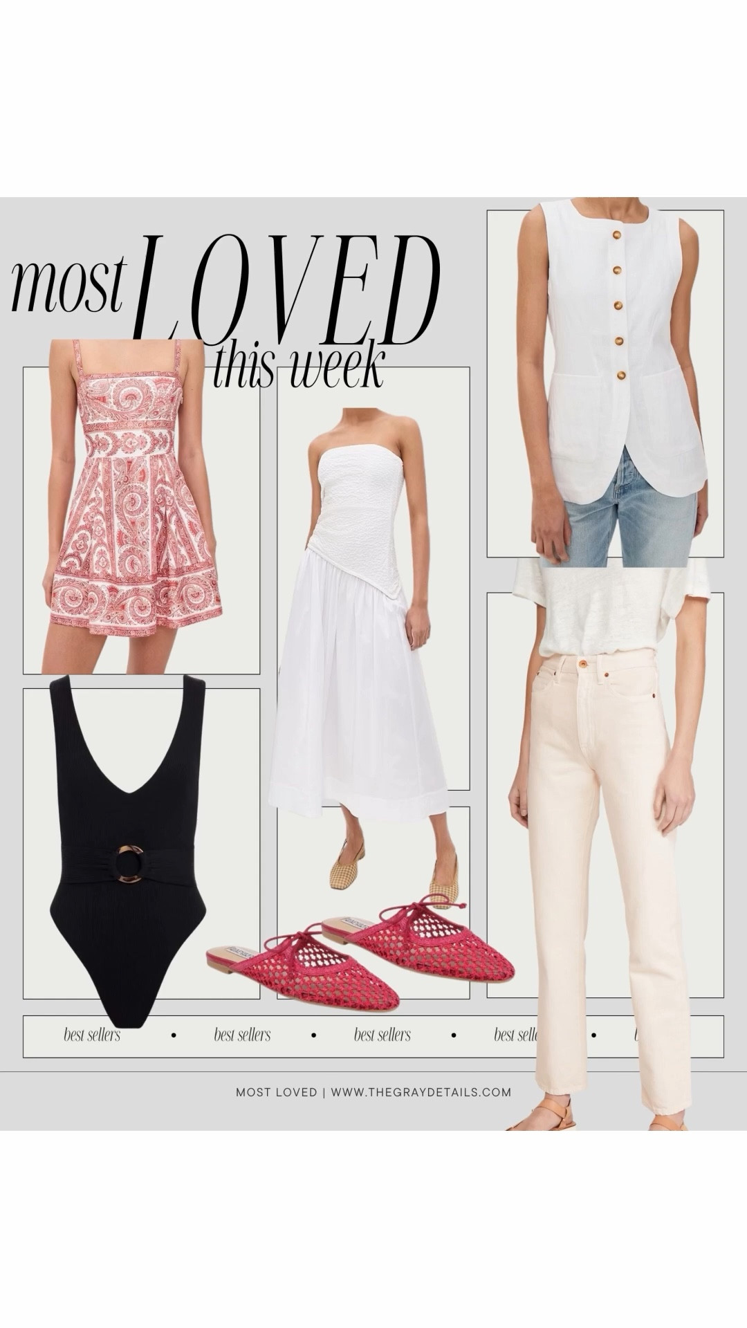 Most loved spring outfits this week. Red ballet flats, white dress, black one pieces, cream jeans, linen vest 

#LTKTravel #LTKOver40 #LTKmomlife