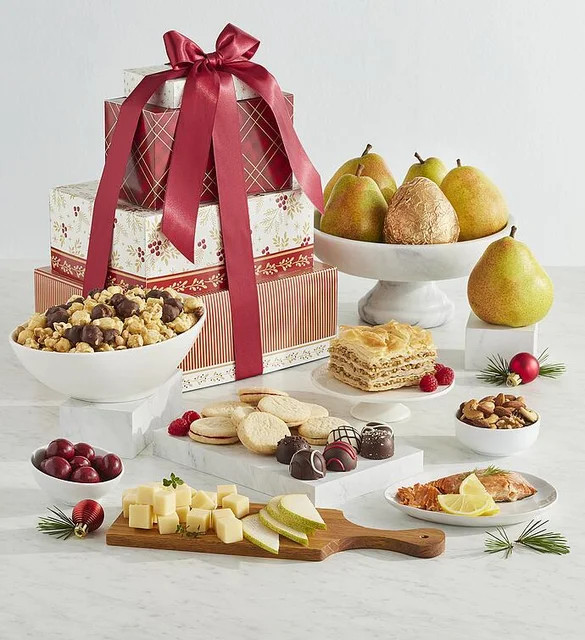 Tower of Treats® Deluxe Holiday Gift | Harry & David