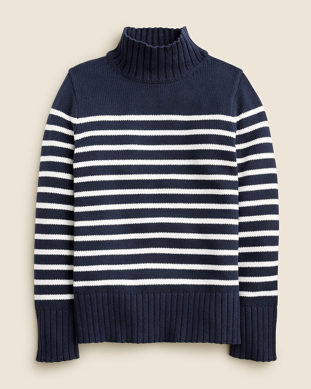 Striped cotton turtleneck sweater | J. Crew US