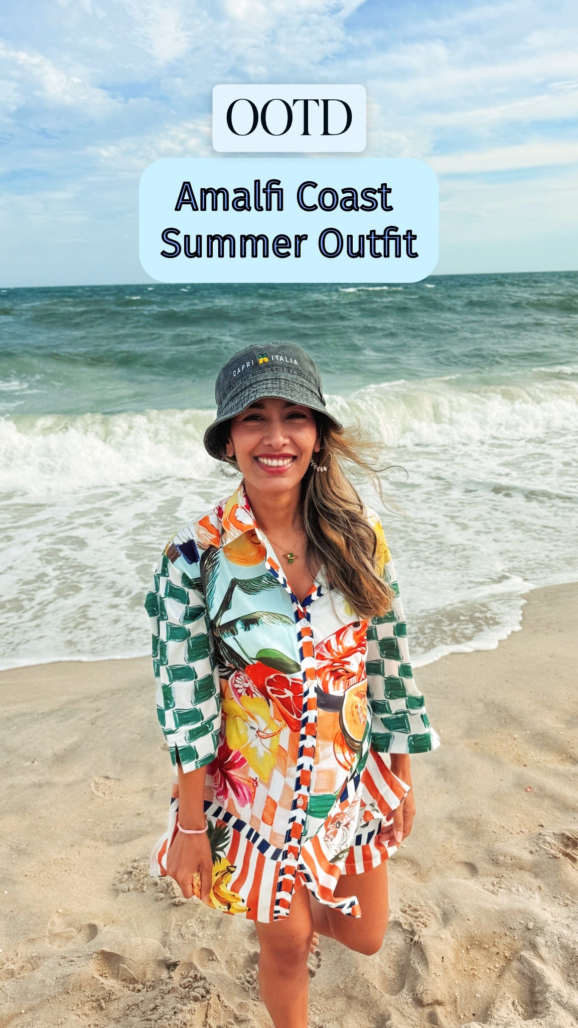 A chic-stress free outfit for the coast of Amalfi or anywhere you’re spending your summer ☀️🌻🕶️