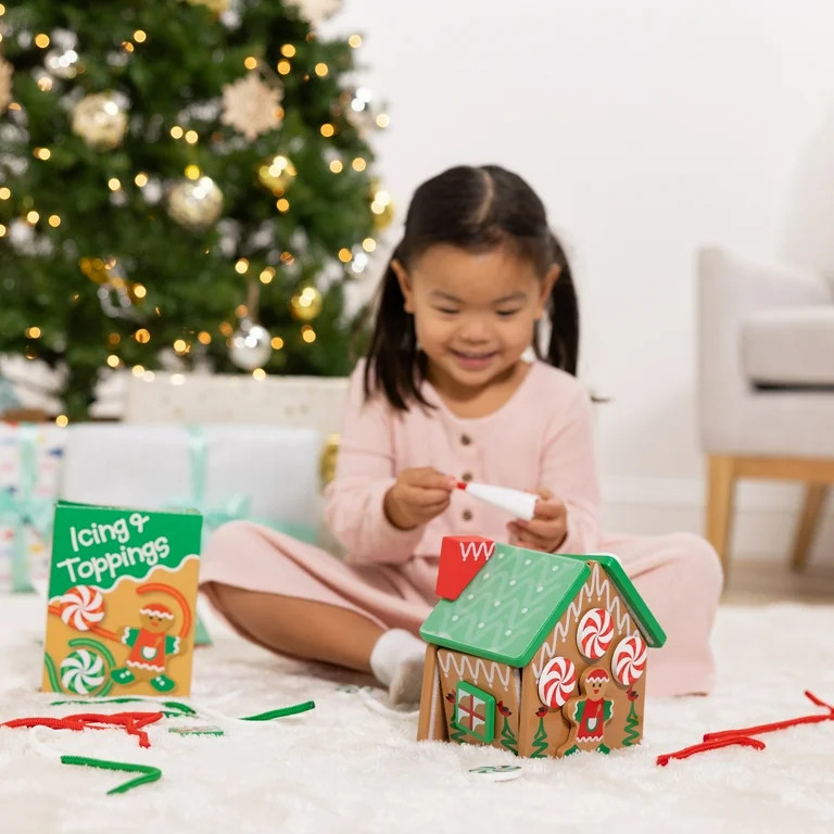 Melissa & Doug Wooden Gingerbread House - FSC Certified | Walmart (US)
