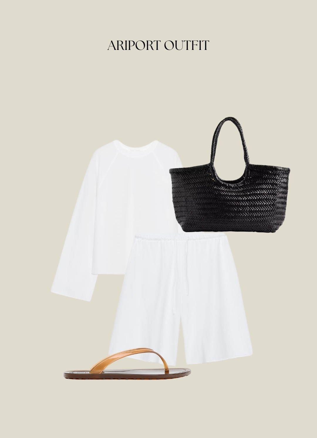 Margot Robbie inspired airport outfit 
Zara raglan tshirt and shorts