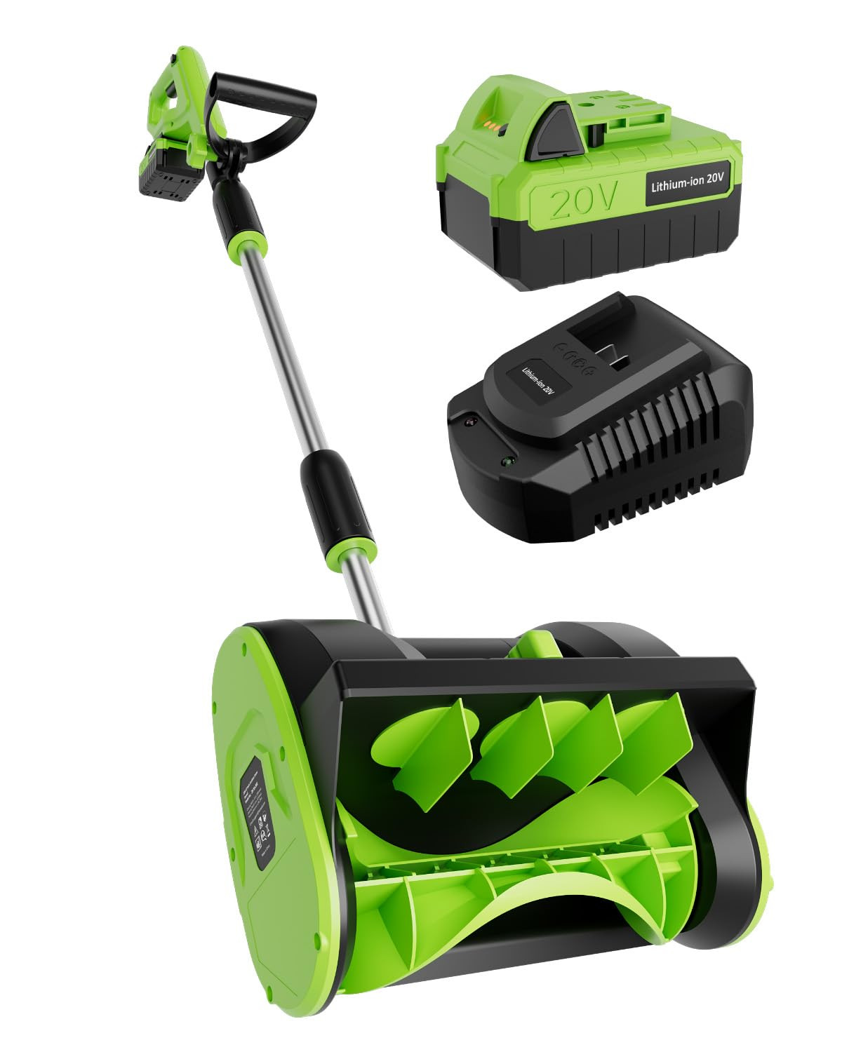 20V 12.2-Inch Cordless Snow Shovel, Battery Powered Snow Blower with Directional Plate, 20-Volt/4... | Amazon (US)