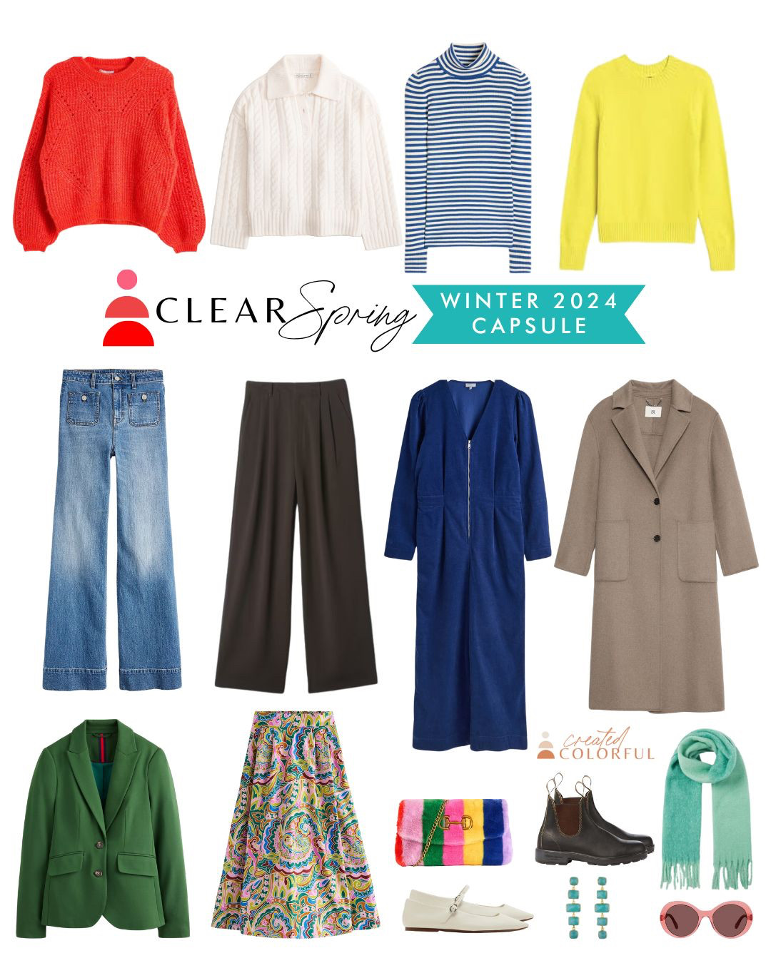 Wondering how to fuse your bold springy colors with winter fashion, clear springs?

Our 2024 Winter Capsule gives you the best of both worlds 😍 Chic outerwear in your best neutrals and sweaters in your power colors - yes, please! 

#createdcolorful 

#LTKSeasonal #LTKMidsize #LTKStyleTip