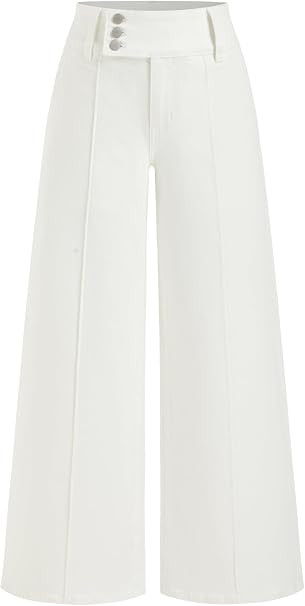 CIDER Wide Leg Jeans for Women High Waisted Stretchy Pants with Pockets | Amazon (US)