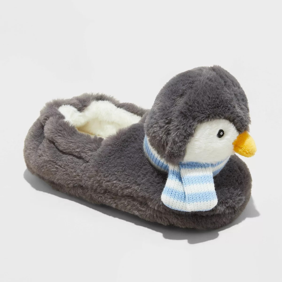 Toddler Holiday Penguin Character Slippers - Wondershop™ Gray | Target