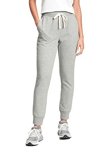 GAP Womens Fleece Joggers Sweatpants, Grey Heather, Large Short US | Amazon (US)