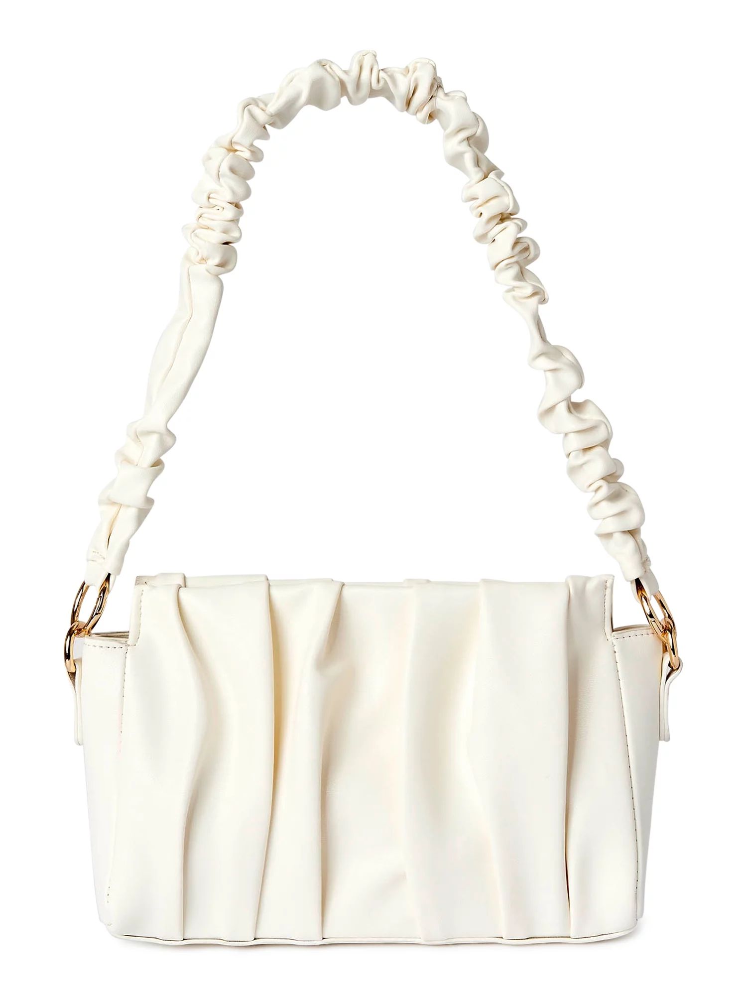 BeCool Women's Adult Scrunch Shoulder Handbag White | Walmart (US)