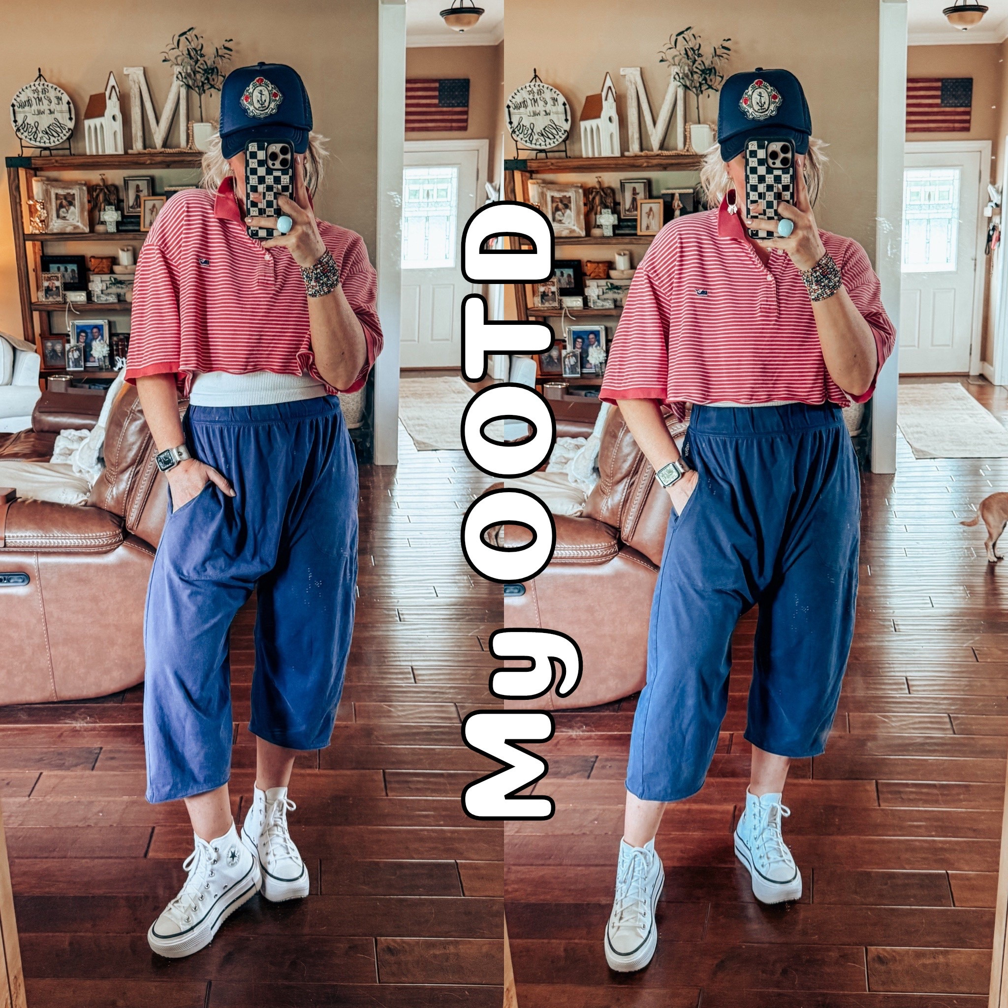 I love these pants to the hot shot set! They are so cute and comfy! I thrifted this mens polo and cropped it. Also these converse are my newest ones and they are the comfiest ones I own! 👏🏼🥰


#LTKFindsUnder50 #LTKOver40 #LTKStyleTip