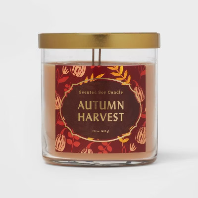 Lidded Glass Jar Autumn Harvest Candle - Opalhouse™ | Target