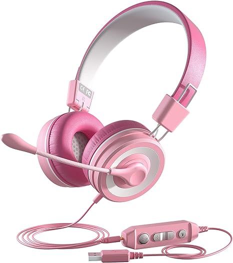 USB Headphone with Microphone, Hi-fi Stereo Computer Headset, in-line Controls for Volume & Mic M... | Amazon (US)