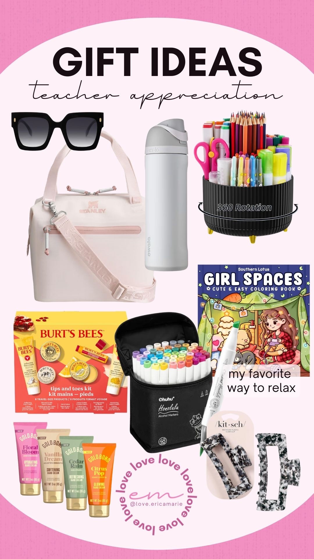 Having good teachers is such a blessing for your kids (and also the parents). They make our lives much easier. From the cutest look for less sunglasses to a lunch bag for all the snacks (and caffeine) they need to my personal favorite way to unwind. These are the best gifts to show the teacher you appreciate them. 
Teacher gift, teacher appreciation ideas

#LTKmomlife #LTKSeasonal #LTKBeauty