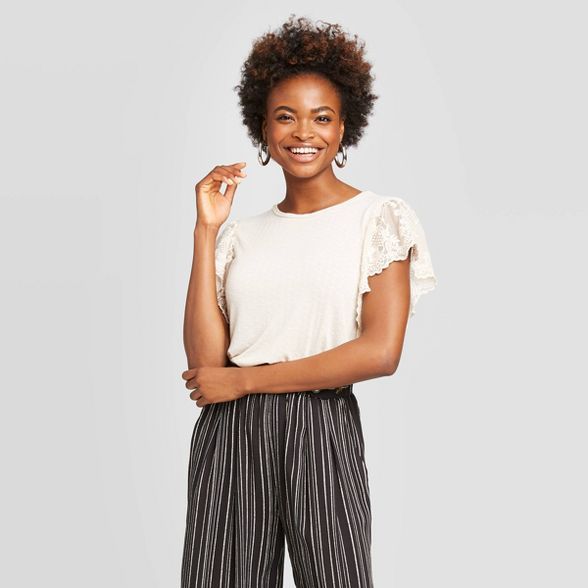Women's Short Sleeve Scoop Neck Knit T-Shirt - Xhilaration™ | Target