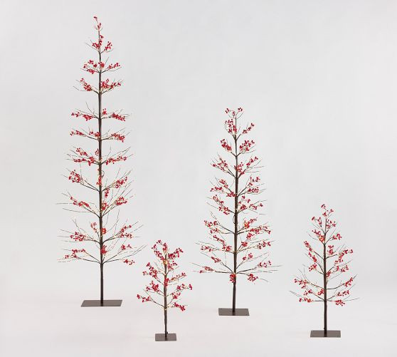 Lit Twinkling Twig Berry Tree | Pottery Barn (US)