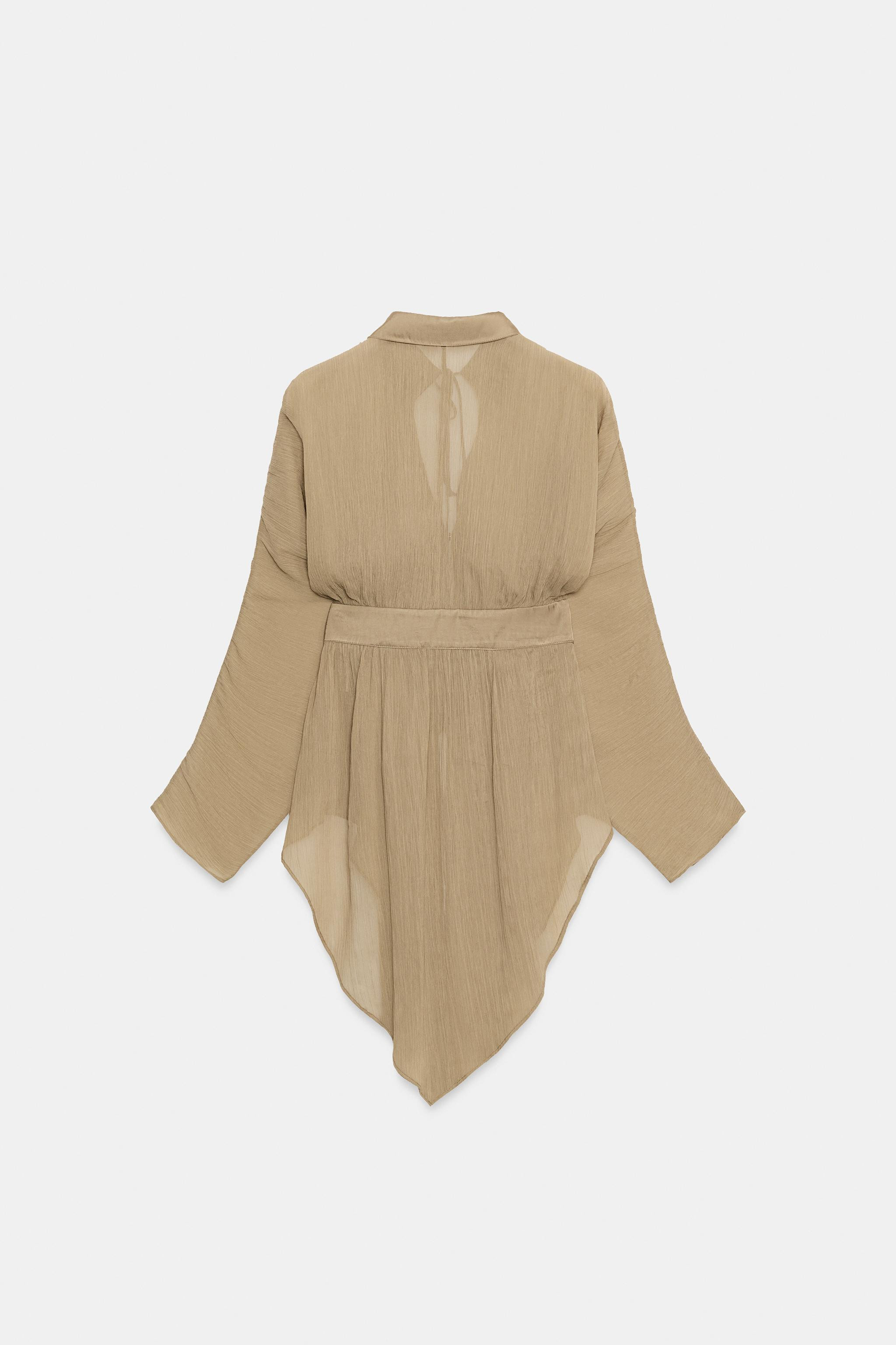 ZW COLLECTION LACE FLUID SHIRT | Zara US