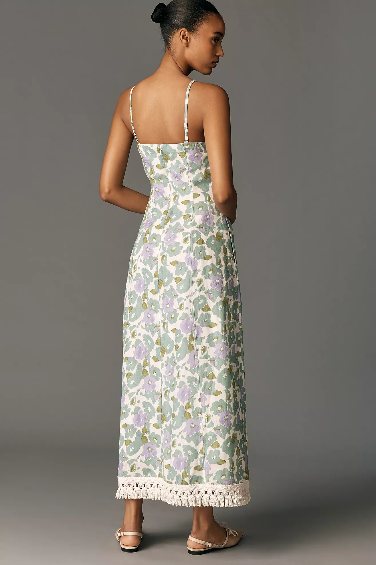 Lovaan Philippa Strapless A-Line Midi Dress | Anthropologie (US)