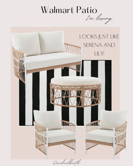Loving this beautiful patio set that looks just like Serena and Lily but for a fraction of the price! 

#LTKfamily #LTKstyletip #LTKhome