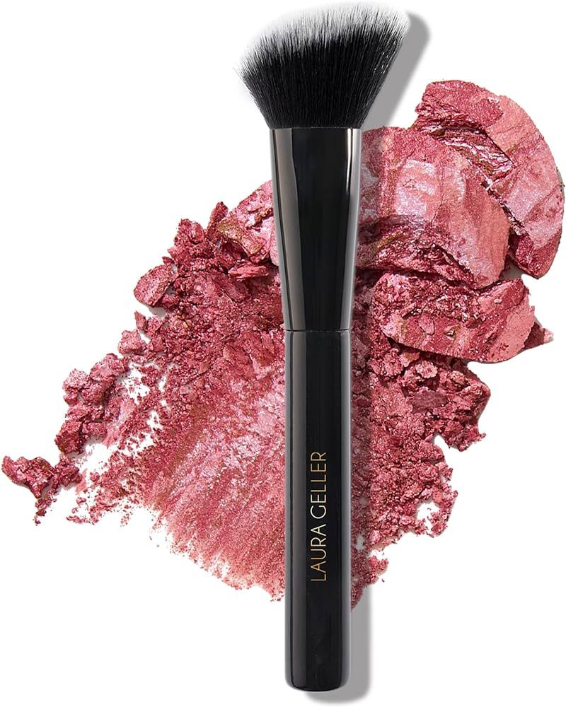 LAURA GELLER NEW YORK Angled Blush Brush with Black Wooden Handle & Dense Bristles for Makeup App... | Amazon (US)