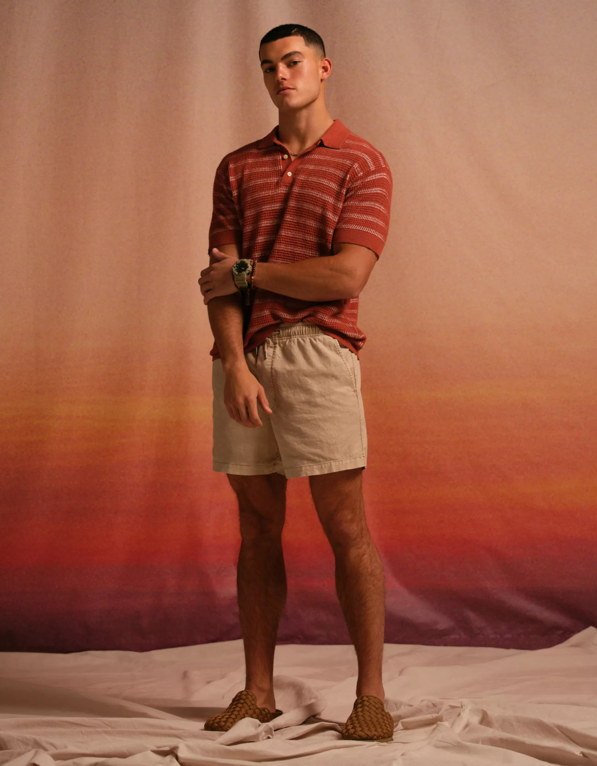 AE Flex 5" Linen-Blend Trekker Short | American Eagle Outfitters (US & CA)