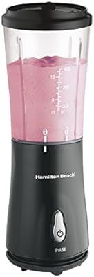Hamilton Beach (51101BA) Personal Blender with Travel Lid, Single Serve, For Shakes & Smoothies, ... | Amazon (US)