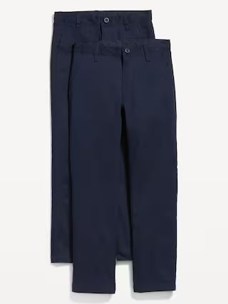 Slim Built-In Flex Chino School Uniform Pants 2-Pack for Boys | Old Navy (US)
