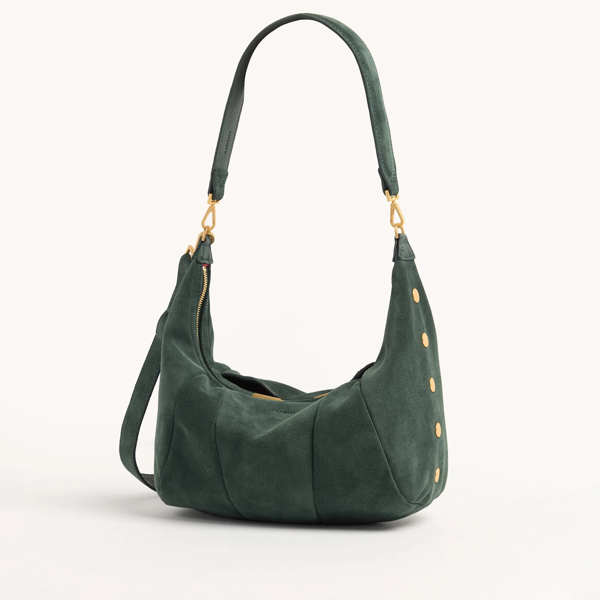 Morgan-Green Room Suede Croissant Bag with Slouchy Touch | Hammitt | Hammitt (US)