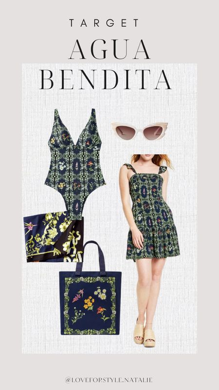 Target x Aqua Bendita Collection | Target swim | Target fashion | Target spring | Travel outfit | beach outfit | swimsuits | sunglasses | summer outfit | beach finds | Target designer collections | Target tote | navy blue | Target dress

#LTKSeasonal #LTKstyletip #LTKFind