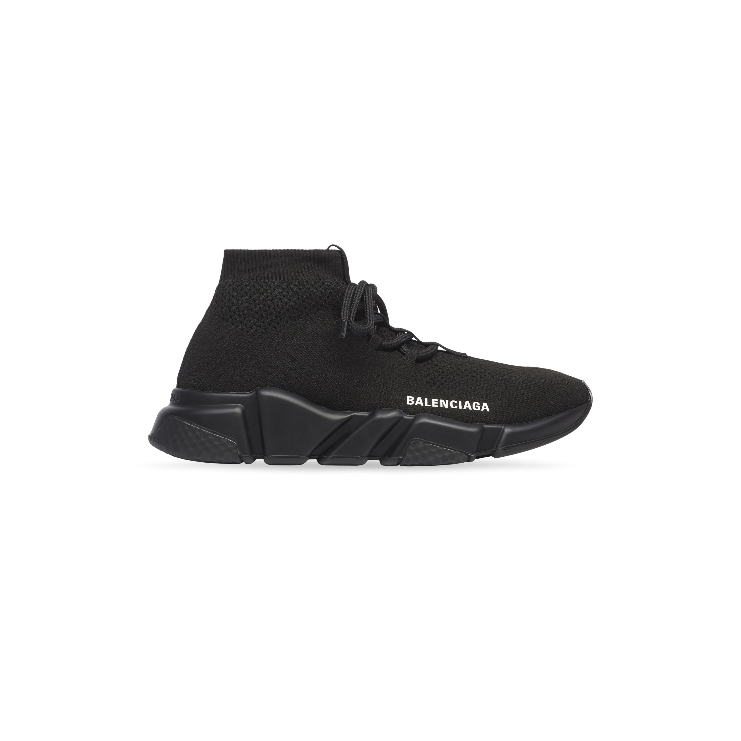 Balenciaga Speed Lace-Up Sneaker Black - Woman - 5 - Nylon & Elastane | Balenciaga
