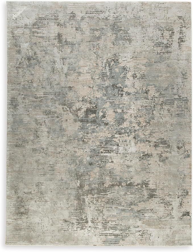 Signature Design by Ashley Hilldunn Contemporary 7'10" x 10'3" Machine Woven Free-Flowing Aesthet... | Amazon (US)