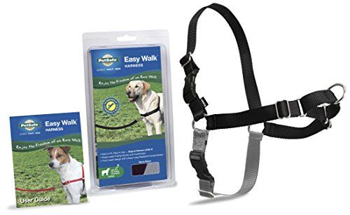 PetSafe Easy Walk Harness,  Large, BLACK/SILVER for Dogs | Amazon (US)