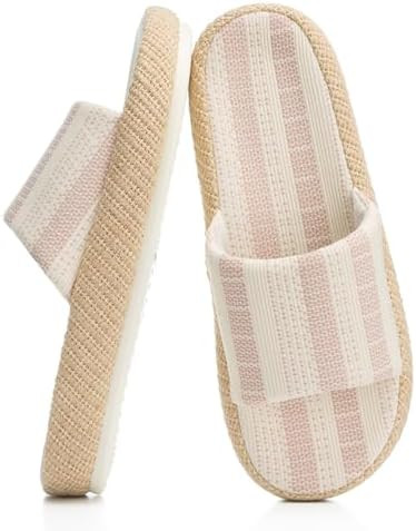 Amazon.com | Chantomoo Womens Slippers Memory Foam Slippers for Women Open Toe Comfy House Slippe... | Amazon (US)