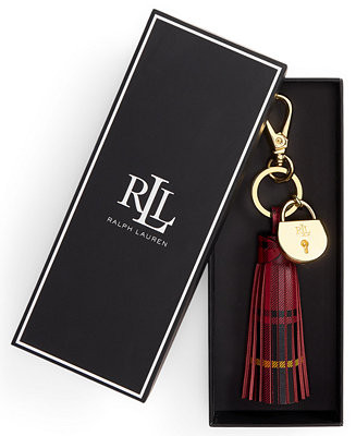 Lauren Ralph Lauren Women's Boxed Padlock and Tassel Key Fob Bag Charm - Macy's | Macy's
