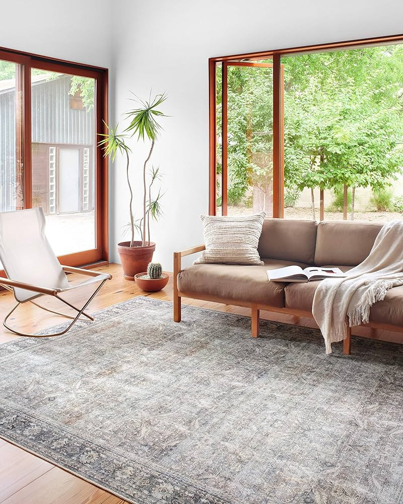 Loloi II Wynter Collection WYN-07 Grey / Charcoal 8'-6" x 11'-6", .13" Thick, Area Rug, Soft, Dur... | Amazon (US)