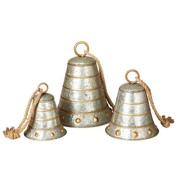 Nested Galvanized Metal Bells (Set of 3) | Walmart (US)