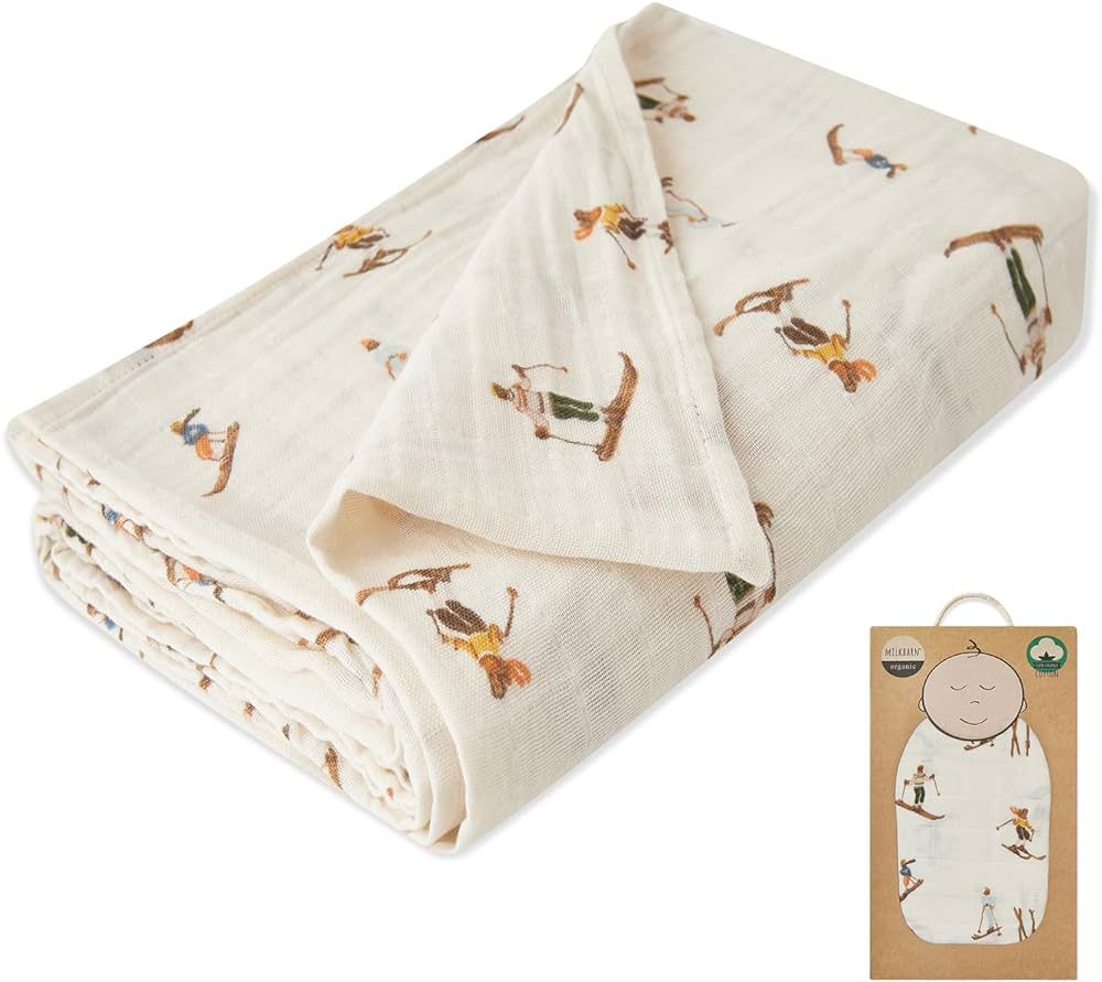 Milkbarn Cozy Wrap Swaddle Blankets - Organic Cotton Baby Receiving Blankets Gentle for Unisex Ne... | Amazon (US)