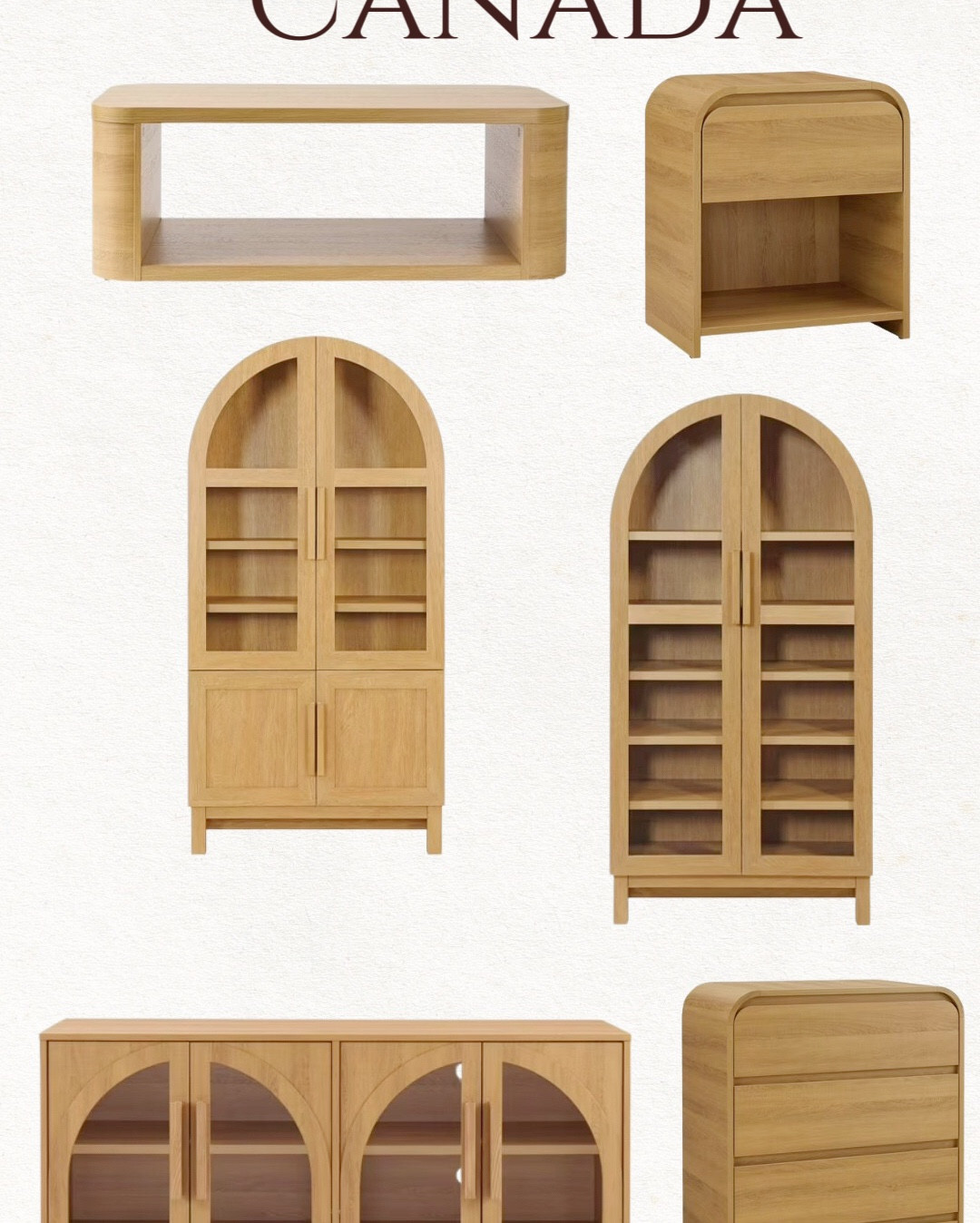 The viral arched cabinet , sideboard finally becomes available in Canada as well! I have summarized all the popular items in this post! Such a great deal! All free shipping and return which is amazing.



网红柜

#LTKSaleAlert #LTKFindsUnder100 #LTKHome
