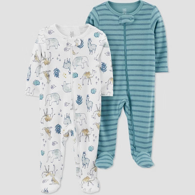 Carter's Just One You®️ Baby Boys' 2pk Safari Sleep N' Play Blue | Target