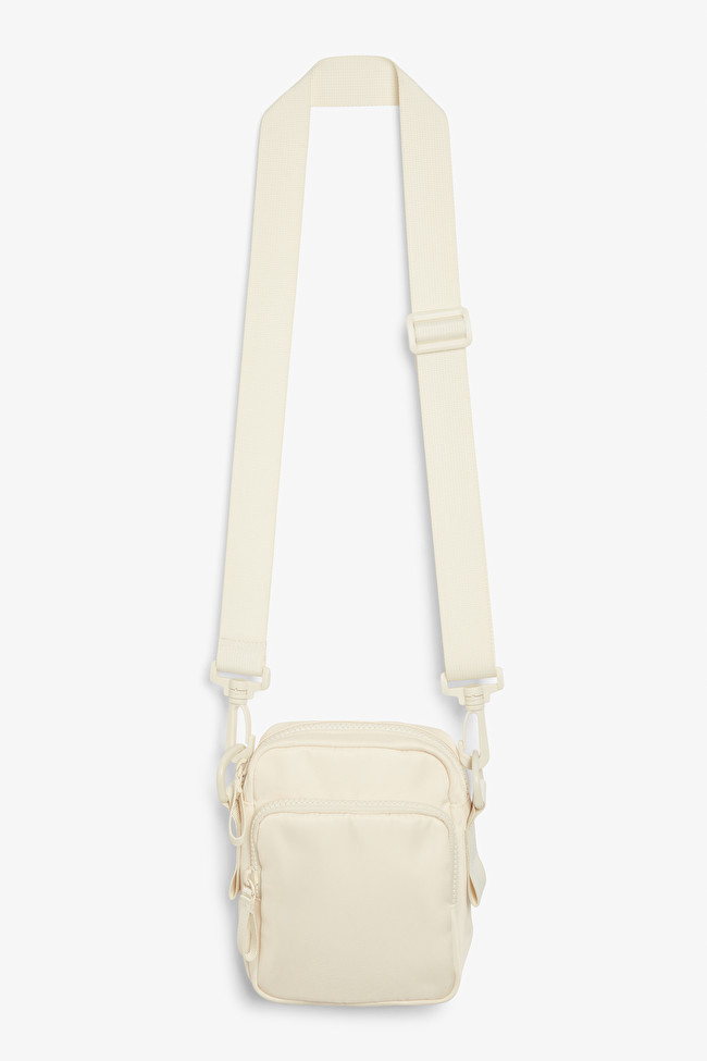 Small off-white camera bag | Monki