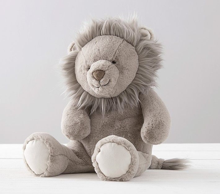 Taupe Lion Critter Plush | Pottery Barn Kids