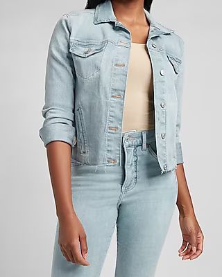 Patch Pocket Denim Trucker Jacket | Express