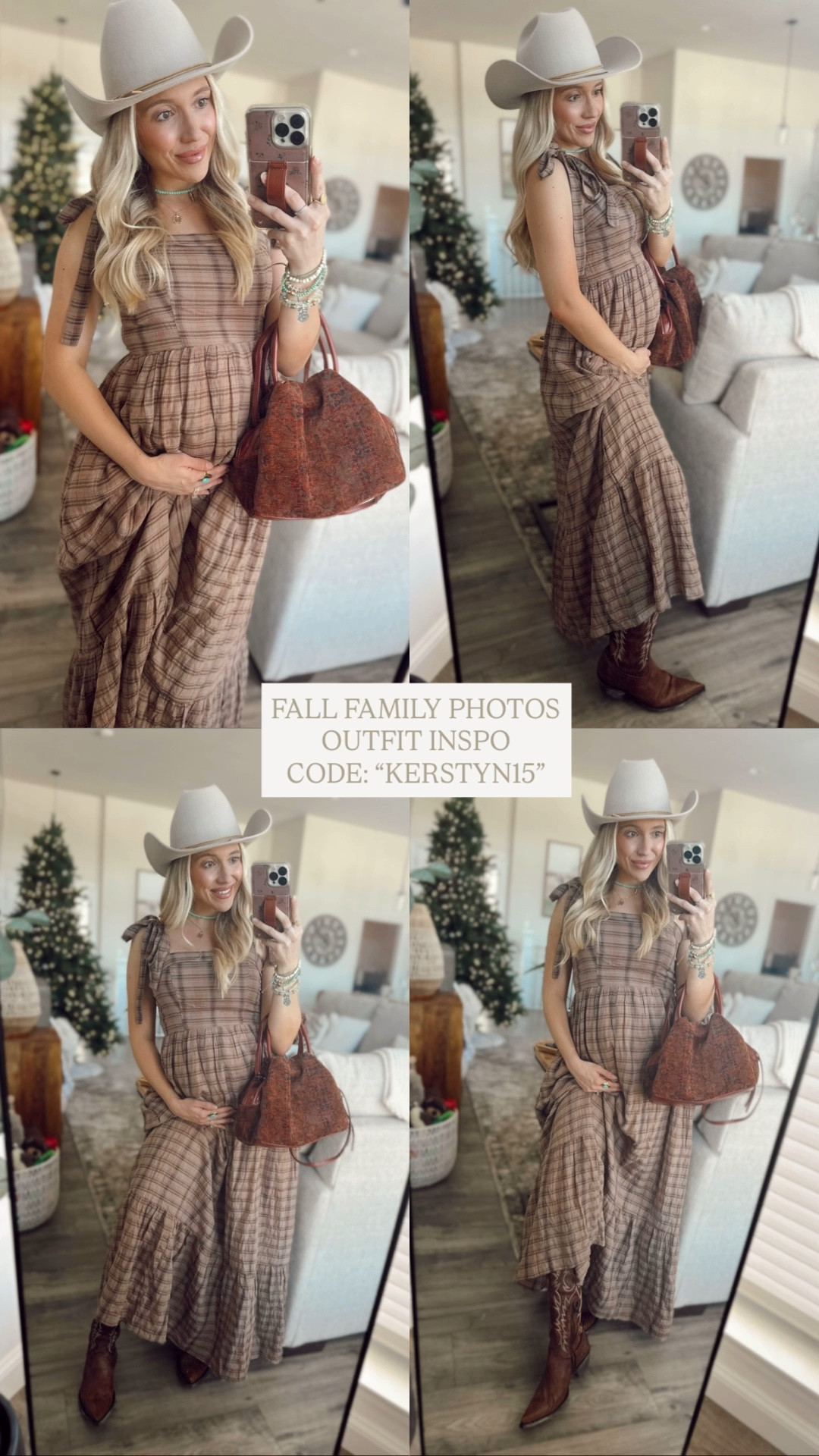 l o v i n g these brown tones for fall 🥨🤎👢🧸🍂🍁 plaid dress - fall family photos, family photos, couples photos, holiday photos, holiday dresses, bump style 

#LTKParties #LTKHoliday #LTKBump